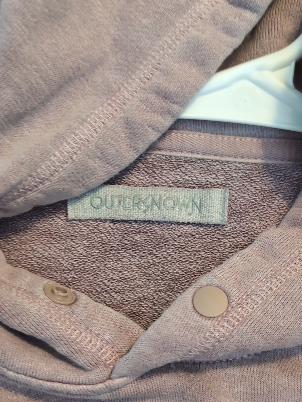 Outerknown Sur Hoodier in Dusty Pink - Picture 2 of 7
